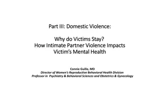 Understanding Domestic Violence: Why Victims Stay and How It Affects Mental Health