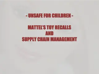 Mattel's Toy Recalls and Supply Chain Management Crisis