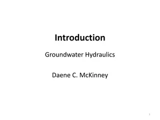 Groundwater Hydraulics and Hydrology