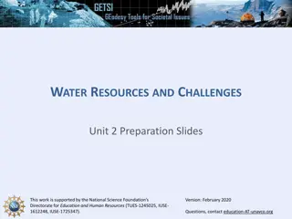 Challenges and Insights into Water Resource Management