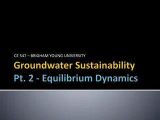 Groundwater Sustainability and Equilibrium Dynamics