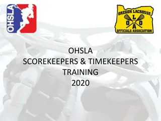 Lacrosse Scorekeepers & Timekeepers Training 2020