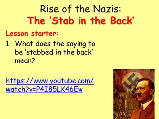 The Stab in the Back Theory: Rise of the Nazis After WWI