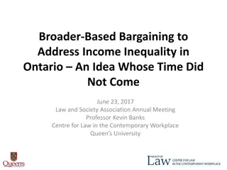 Addressing Income Inequality Through Broader-Based Bargaining