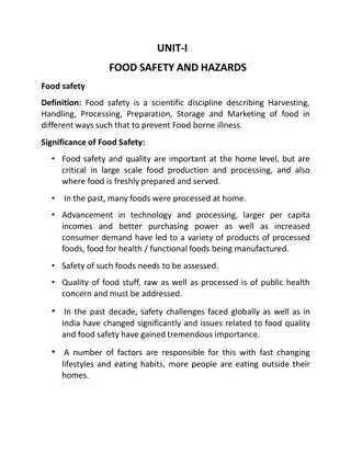 Importance of Food Safety in Modern Food Production