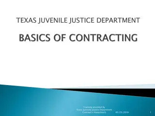 Understanding Contracts in the Texas Juvenile Justice System