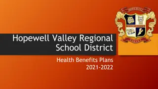 Hopewell Valley Regional School District Health Benefits Plans 2021-2022