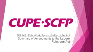 Changes in Labour Relations Act Under Bill 148: Summary