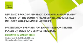 Compliance Requirements for OEMs in South African Mining Industry