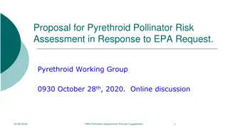 Pyrethroid Pollinator Risk Assessment Proposal Overview