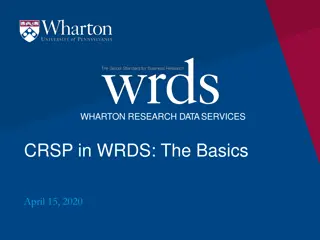 Understanding CRSP Data Services in WRDS