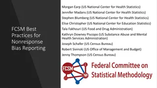 Best Practices for Nonresponse Bias Reporting in Federal Surveys