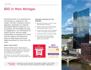 BDO in West Michigan and Detroit - Local Excellence Backed by Global Resources