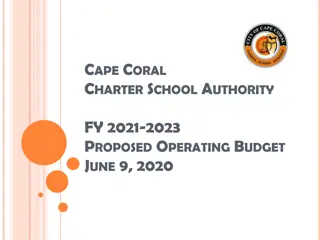 Proposed Operating Budget Highlights for Cape Coral Charter School Authority FY 2021-2023