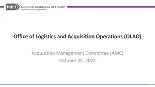 OLAO Acquisition and Logistics Services Overview