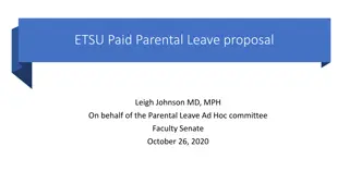 Benefits of Paid Parental Leave Proposal at ETSU