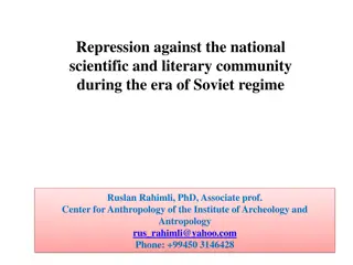 Repression Against Azerbaijani Intellectuals During Soviet Regime