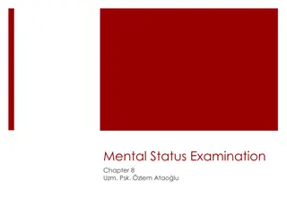 Mental Status Examination (MSE) in Clinical Practice