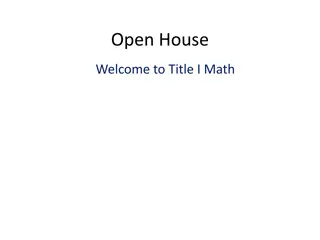 Title I Math Course Information and Guidelines