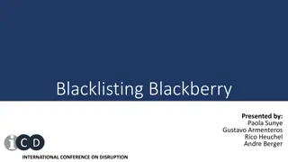 Evolution of Blackberry: From Disruption to Adaptation