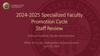 Faculty Promotion Guidelines: Eligibility, Early Promotion, Years of Service, Binder Preparation