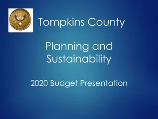 Tompkins County Planning and Sustainability 2020 Budget Overview