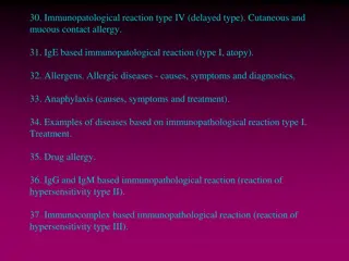 Immunopathological Reactions and Autoimmune Diseases