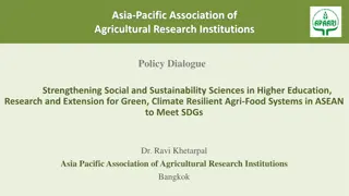 Strengthening Agri-Food Research for Sustainable Development in Asia-Pacific