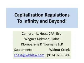 Capitalization Regulations in Taxation