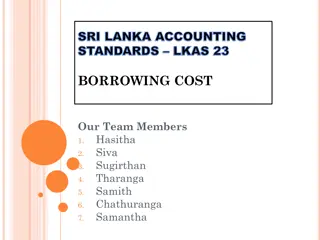 Sri Lanka Accounting Standards LKAS 23: Borrowing Cost Overview