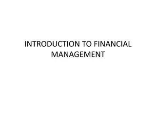 The Basics of Financial Management