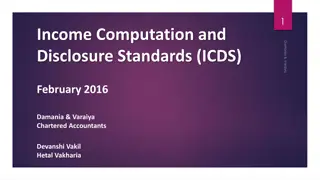 Overview of Income Computation and Disclosure Standards (ICDS)