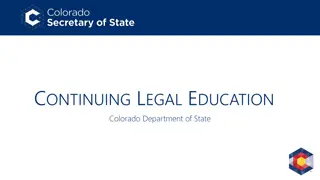 Colorado Department of State - Citizen Initiative Process Setting Board Overview