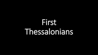 Hope and Rejoicing in Thessalonians and Restoration in Ezekiel