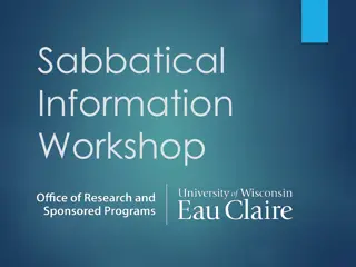 UW System Faculty Sabbatical Program Information