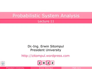 Probabilistic System Analysis and Sampling Distribution