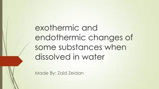 Exothermic and Endothermic Reactions of Different Substances