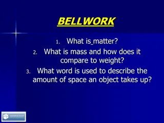 Properties of Matter in the Matter and Change Unit