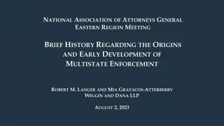 Overview of Antitrust Cases and Multistate Enforcement in U.S. Legal History