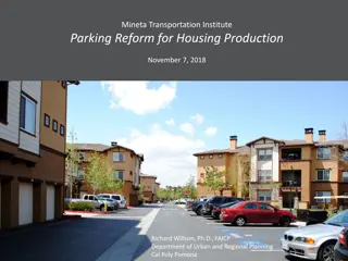 Challenges and Solutions in Parking Reform for Housing Production