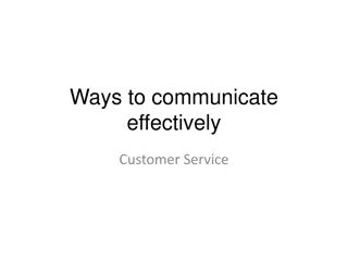 Effective Customer Service Strategies and Communication Techniques