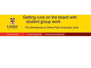 Enhancing Student Group Work with Online Peer Evaluation Tools