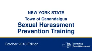 Sexual Harassment Prevention Training in Canandaigua, NY (Oct 2018)