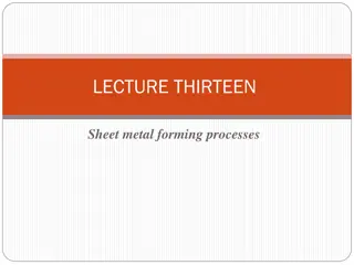 Overview of Sheet Metal Forming Processes