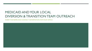 Medicaid and Your Local Diversion & Transition Team