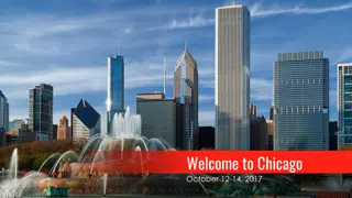 Experience Chicago: October 12-14, 2017