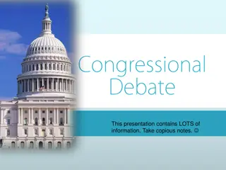 Congressional Debate in the United States