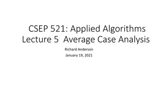 Average Case Analysis of Algorithms