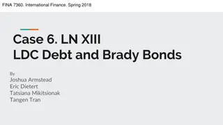 Brady Bonds and Valuation Methodologies in International Finance