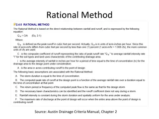 Austin Drainage Criteria Manual - Chapter 2 Resources